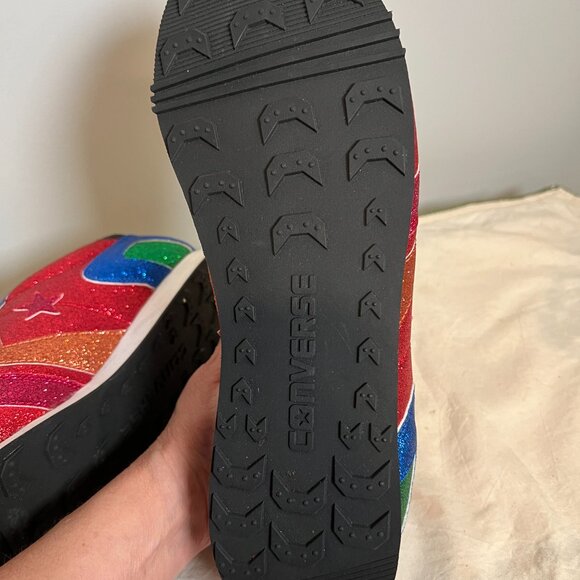 Converse JW Anderson Uniqlo Loewe Collab Limited Edition Sneaker Multi Glitter M - Picture 7 of 8